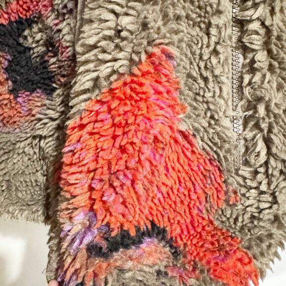 Zara Men Medium Gilet Abstract Sherpa Jacket TikTok Viral - Picture 3 of 6